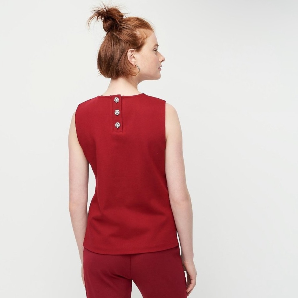 J. Crew Burgundy Sleeveless Top